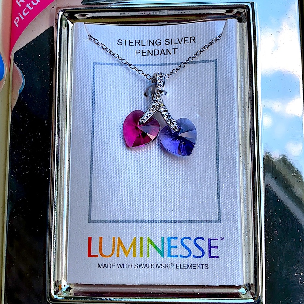 Sterling Necklace w/Swarovski elements(new in box)